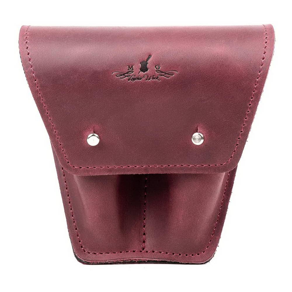 Double Trombone/Euphonium Mouthpiece Pouch | Crazy Horse Leather