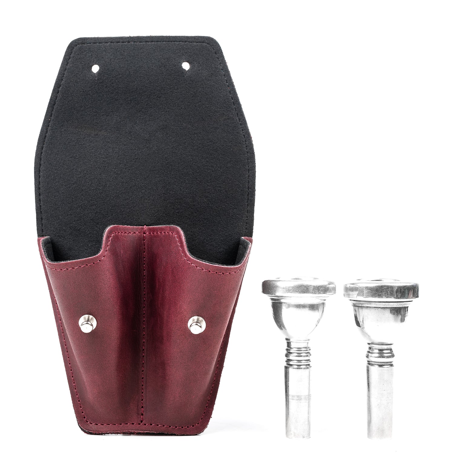 Double Trombone/Euphonium Mouthpiece Pouch | Crazy Horse Leather