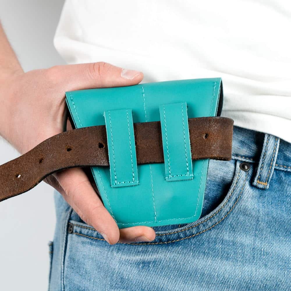 Double Trombone/Euphonium Mouthpiece Pouch | Crazy Horse Leather
