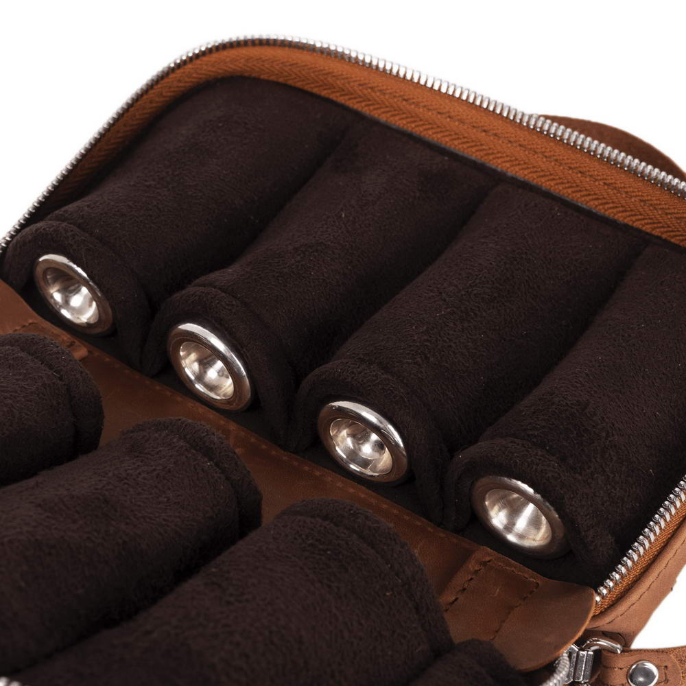 Trumpet Holder for 4 or 7 Mouthpieces | Crazy Horse Leather