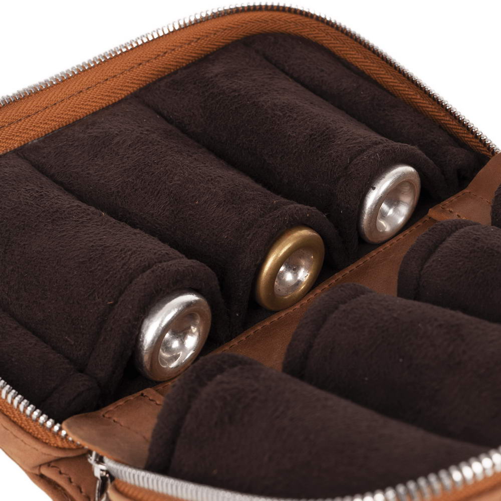 Trumpet Holder for 4 or 7 Mouthpieces | Crazy Horse Leather