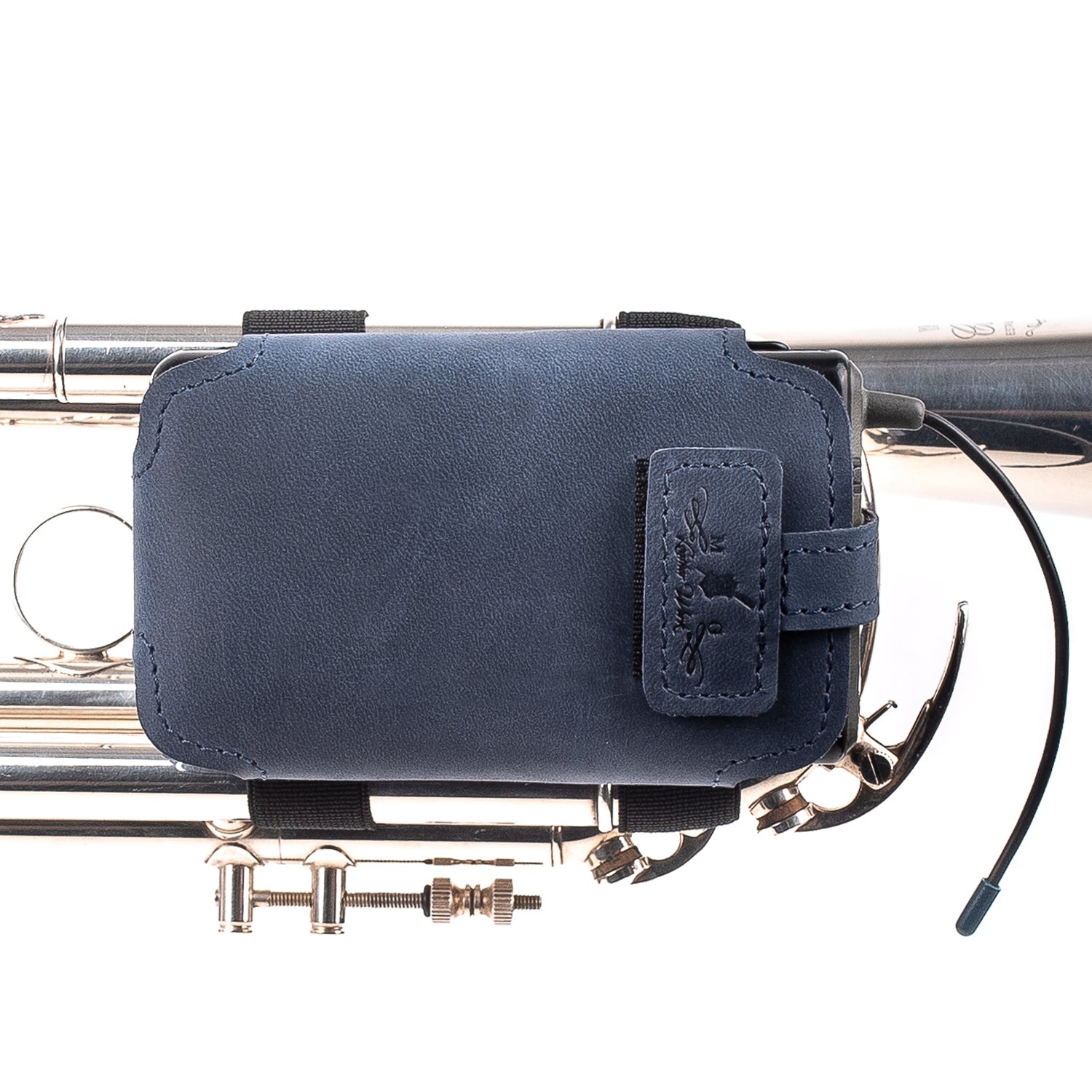 Trumpet Microphone Holder | Crazy Horse Leather