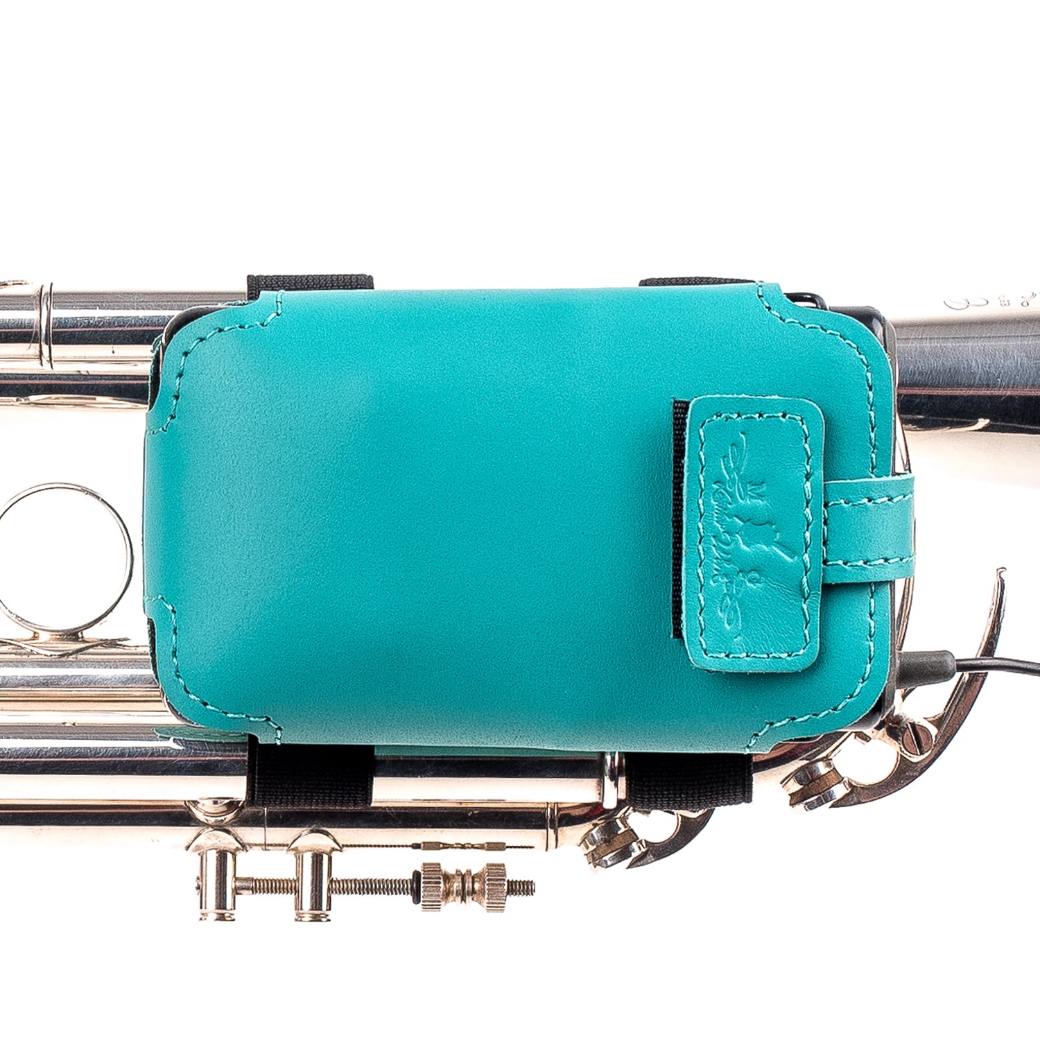 Trumpet Microphone Holder | Crazy Horse Leather