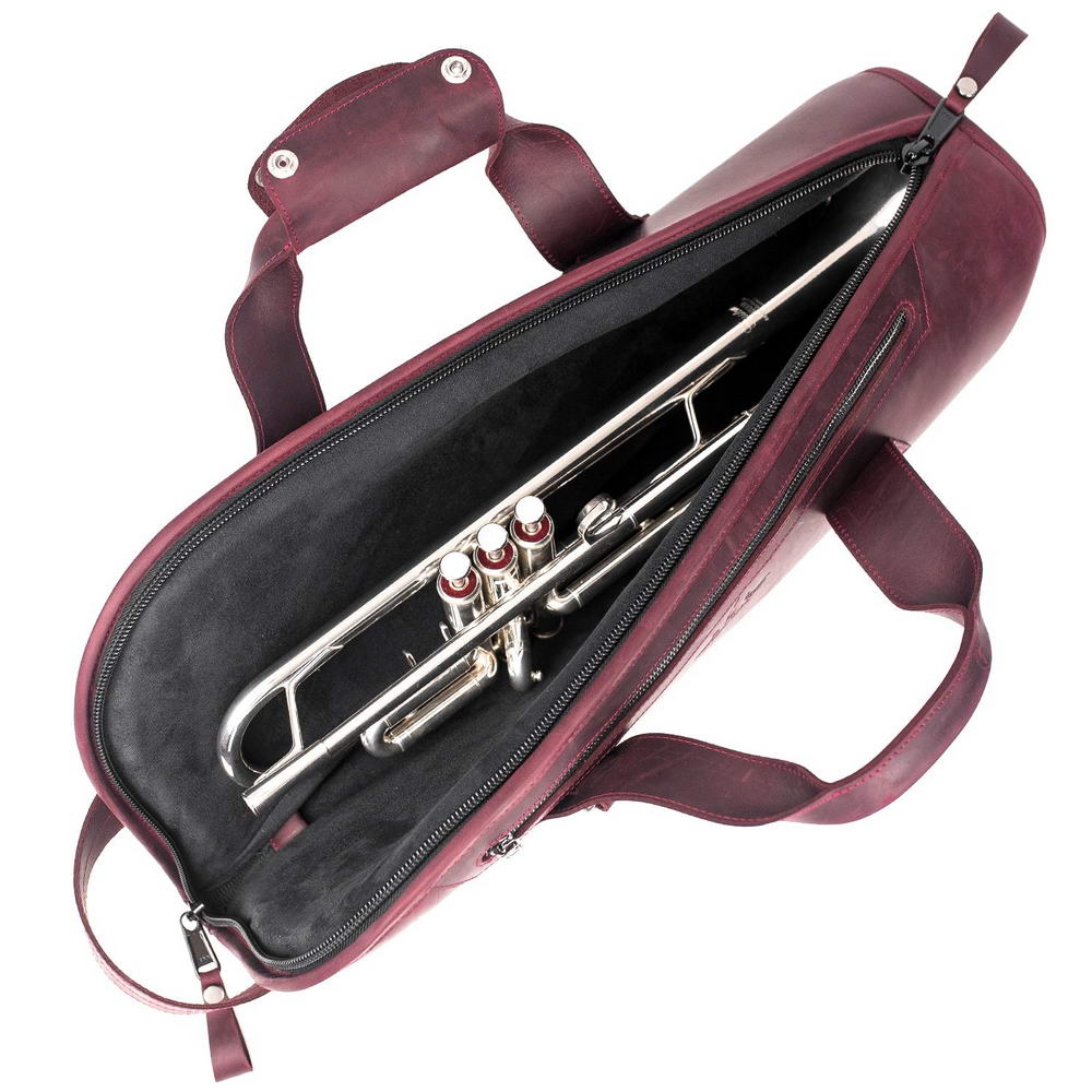 Set 2 in 1 Trumpet Single Gig Bag and Trumpet Pouch for 4 or 7 Mouthpieces