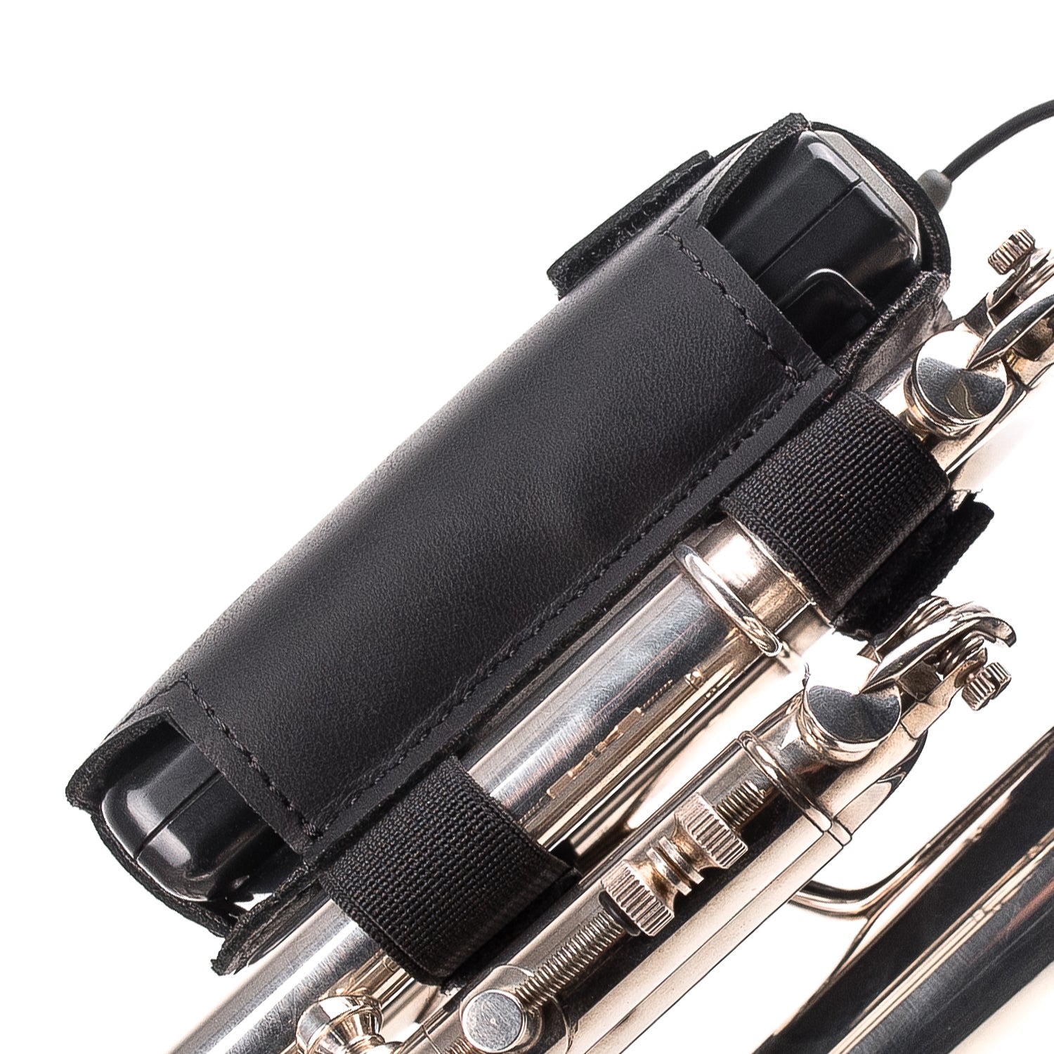 Trumpet Microphone Holder | Crazy Horse Leather