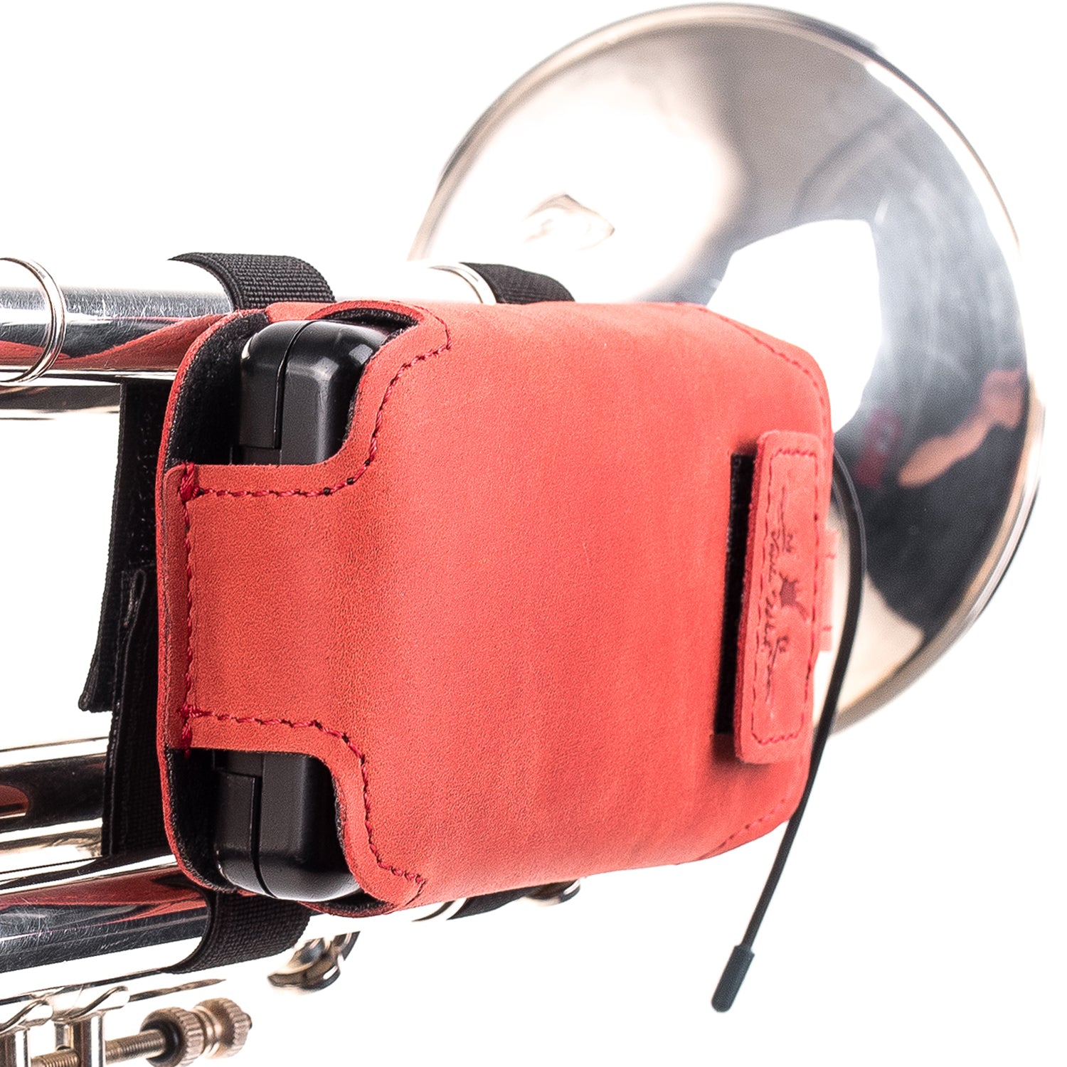 Trumpet Microphone Holder | Crazy Horse Leather