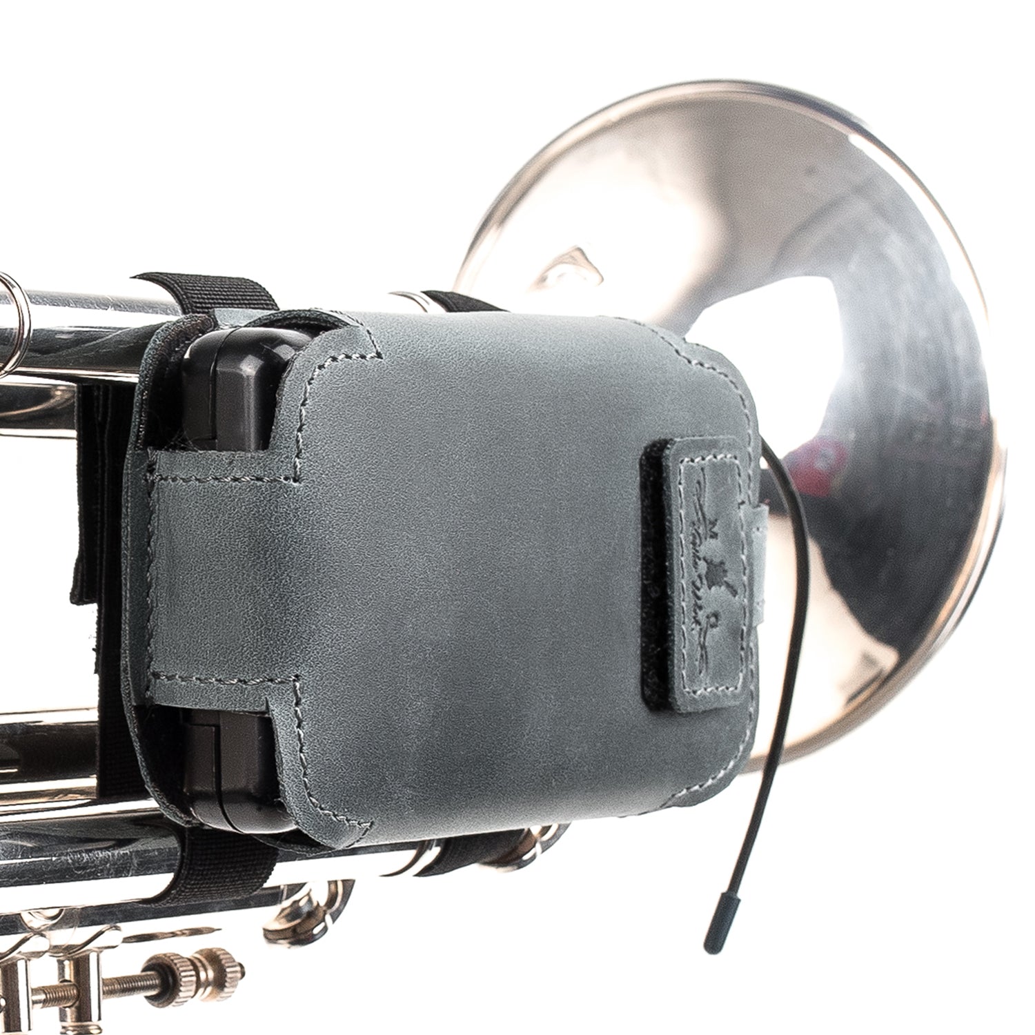 Trumpet Microphone Holder | Crazy Horse Leather