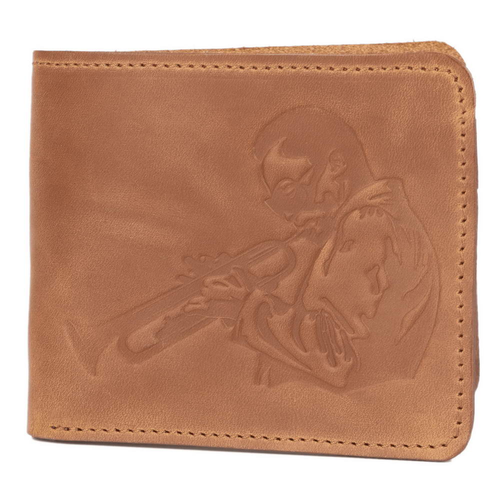Wallet with Miles Print | Genuine Leather
