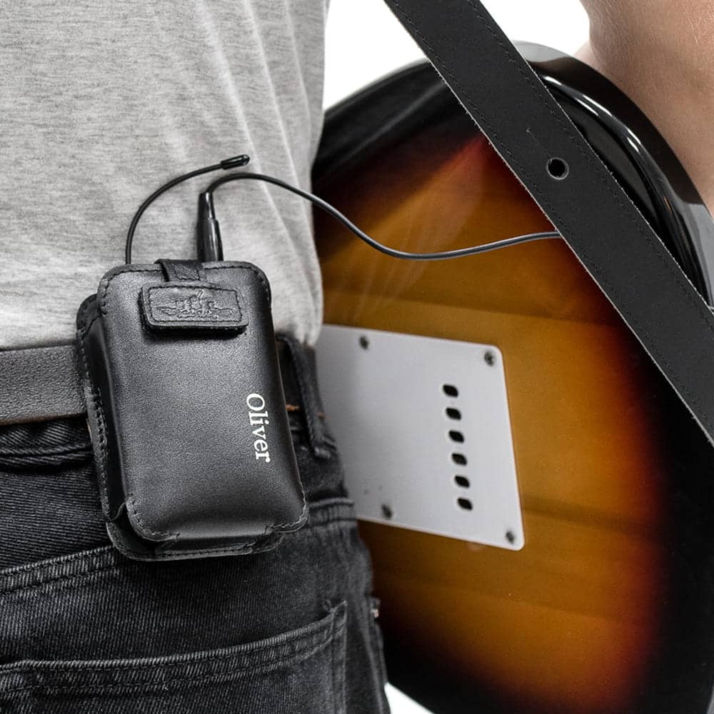 Guitar Wireless Transmitter Holder | Detroit Leather