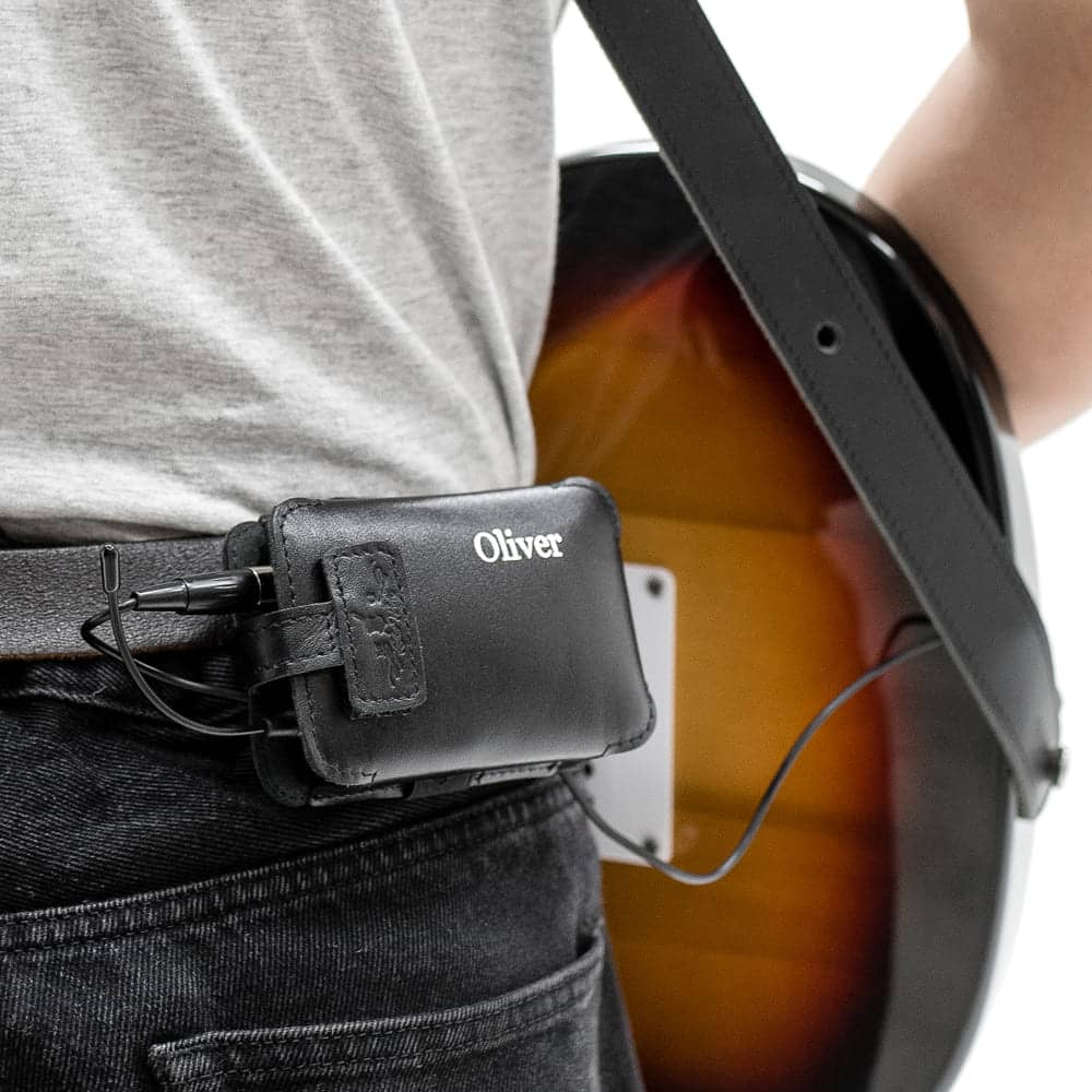 Guitar Wireless Transmitter Holder | Detroit Leather