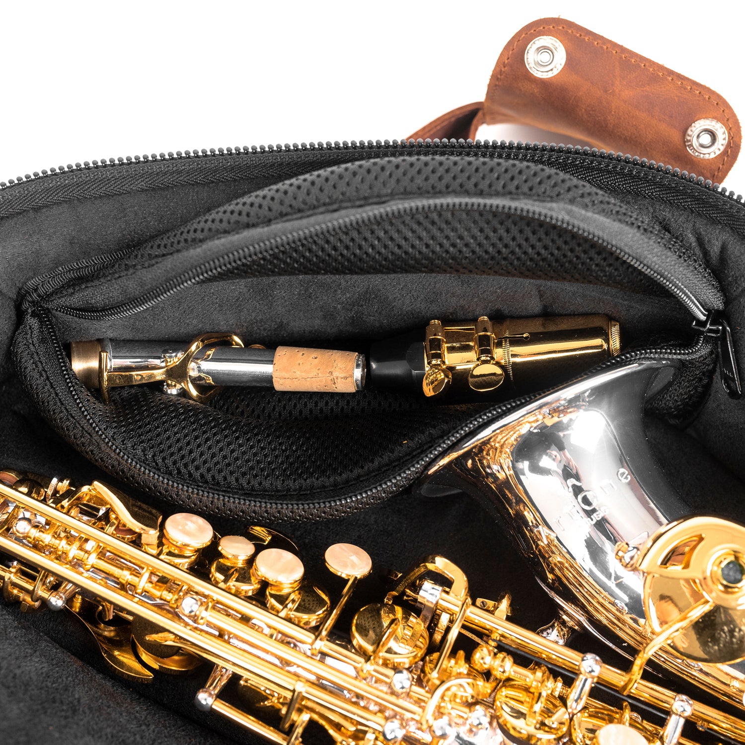 Curved Soprano Saxophone Gig Bag | Crazy Horse Leather