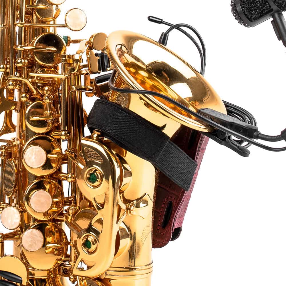 Saxophone Wireless Transmitter Pouch – Soprano, Alto, Tenor, Baritone | Reptile Leather