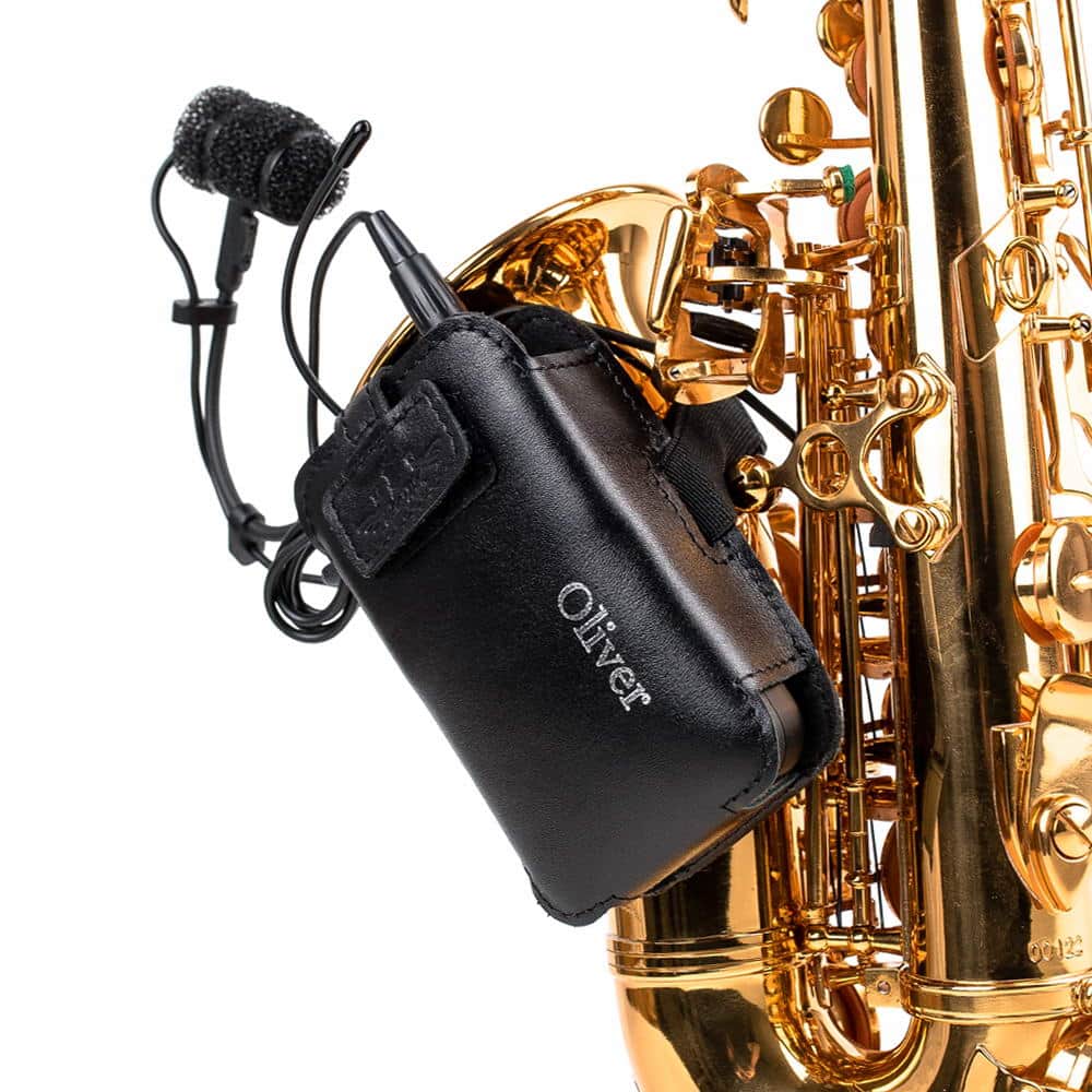 Saxophone Wireless Transmitter Pouch – Soprano, Alto, Tenor, Baritone | Detroit Leather
