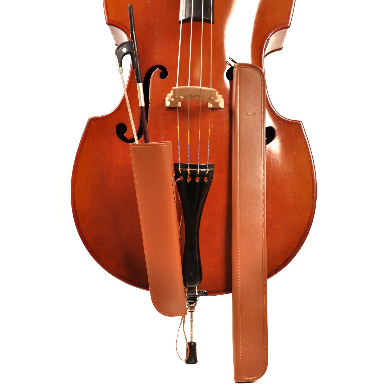 Double Bass Bow Quiver | Single Bow Case - Detroit Leather