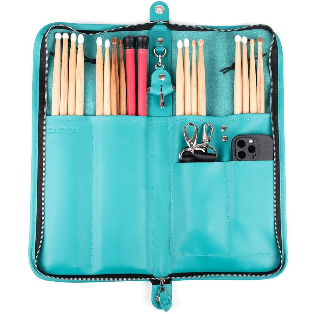 Large Drumstick Bag | Drum Key Holder - Crazy Horse Leather