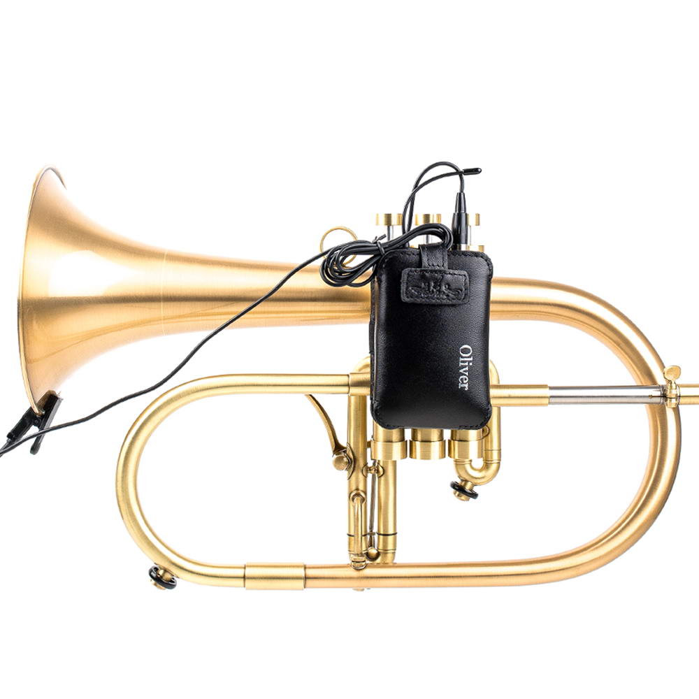 Flugelhorn Wireless Microphone Transmitter Holder | Detroit Leather