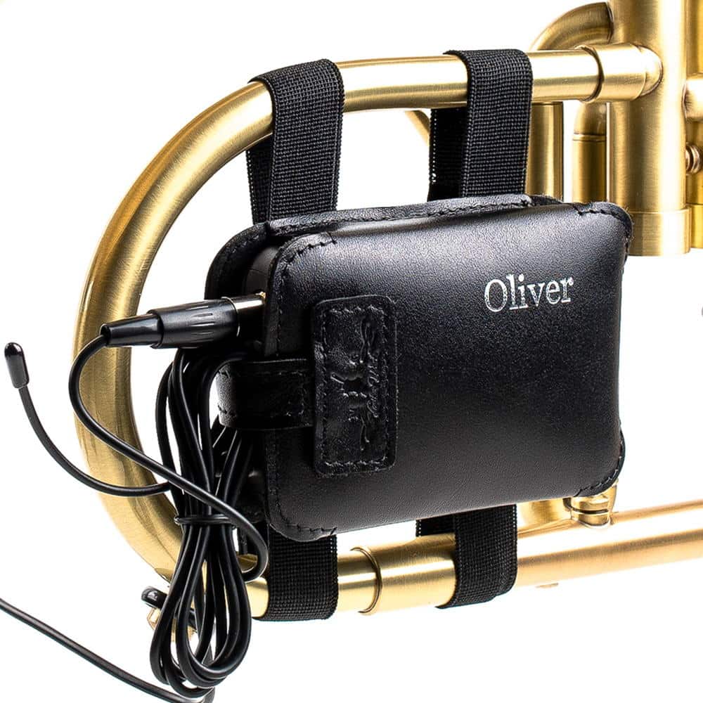 Flugelhorn Wireless Microphone Transmitter Holder | Detroit Leather