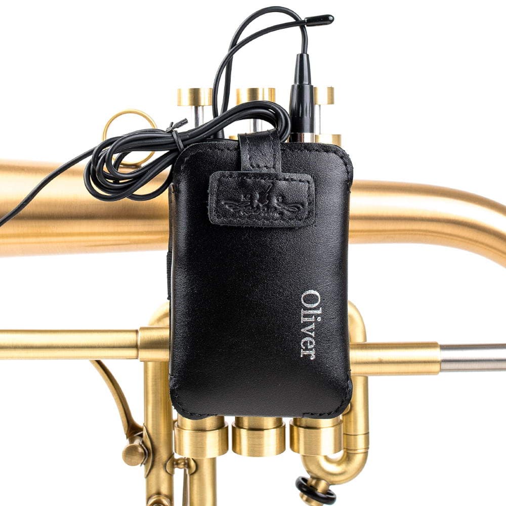 Flugelhorn Wireless Microphone Transmitter Holder | Detroit Leather