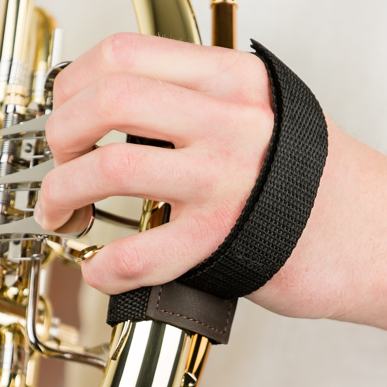 French Horn Hand Strap | Crazy Horse Leather