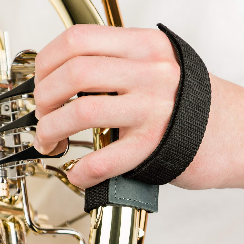 French Horn Hand Strap | Crazy Horse Leather