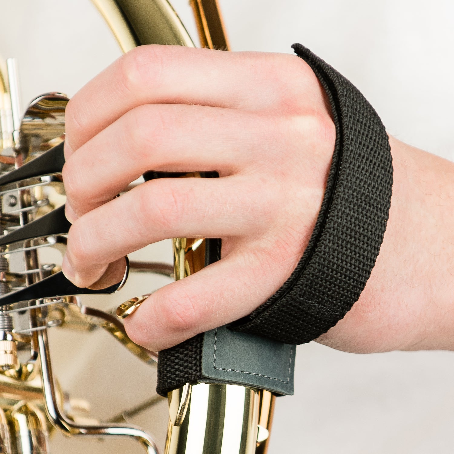 French Horn Hand Strap | Crazy Horse Leather