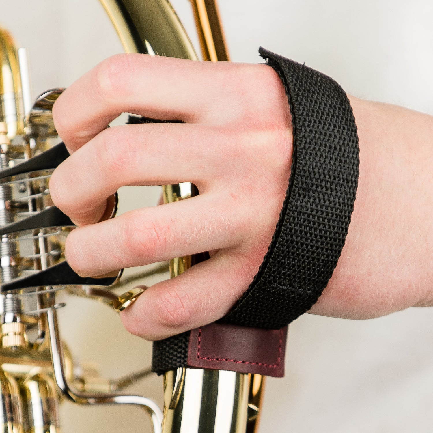 French Horn Hand Strap | Crazy Horse Leather