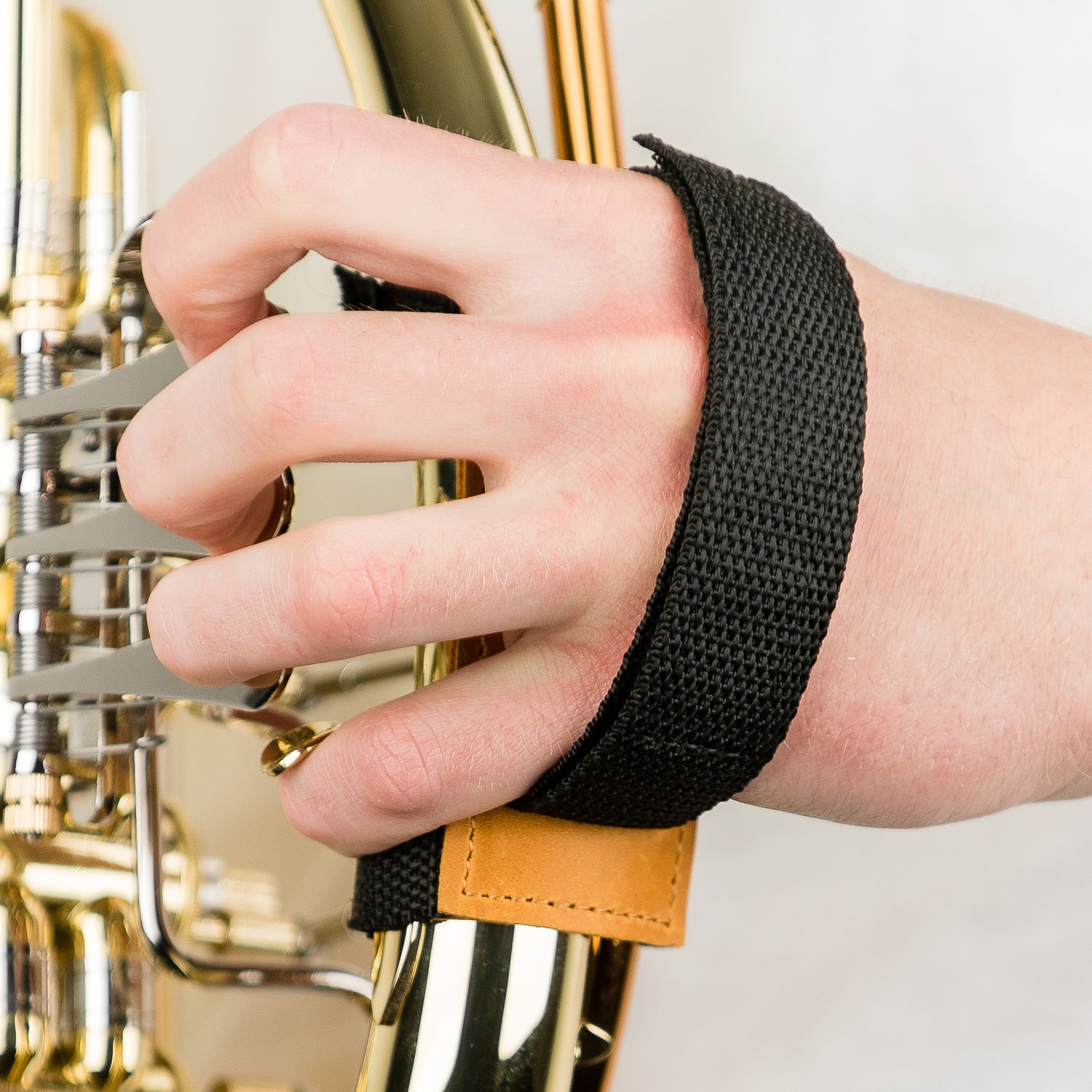 French Horn Hand Strap | Crazy Horse Leather