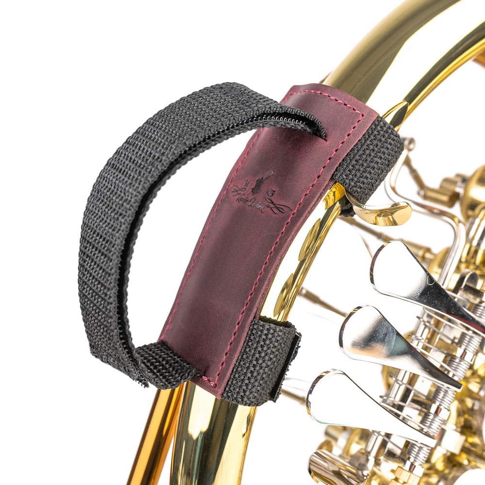 French Horn Hand Strap | Crazy Horse Leather