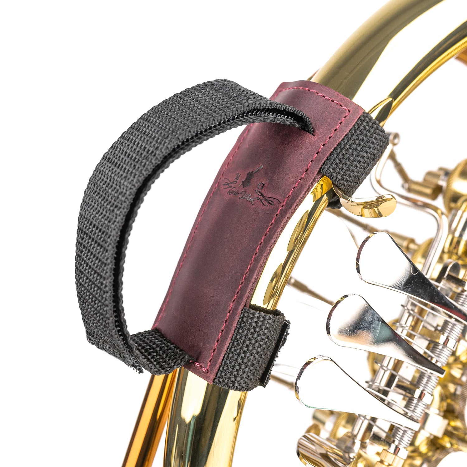 French Horn Hand Strap | Crazy Horse Leather