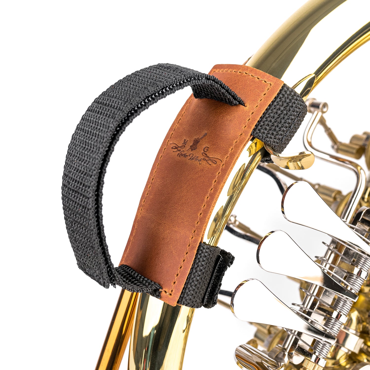 French Horn Hand Strap | Crazy Horse Leather