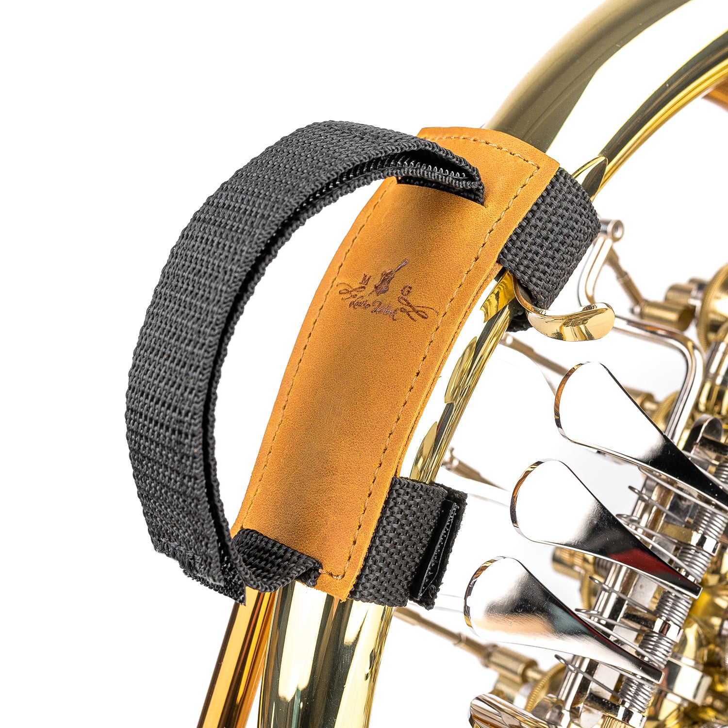 French Horn Hand Strap | Crazy Horse Leather