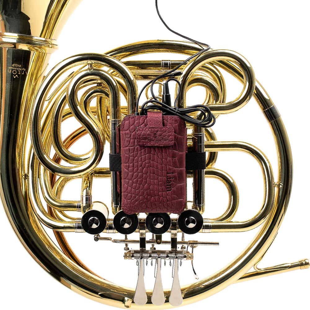 French Horn Wireless Transmitter Holder | Reptile Leather