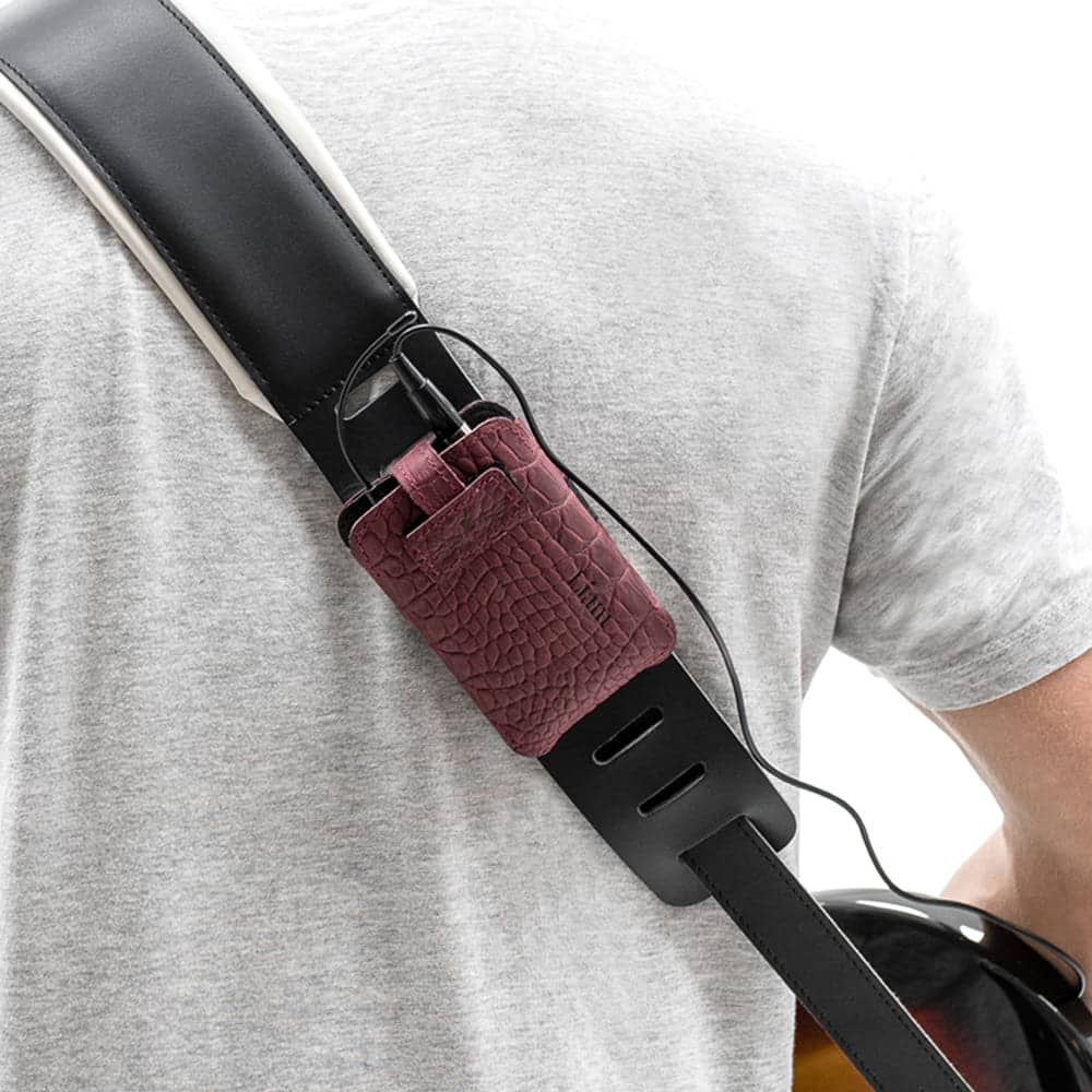 Guitar Wireless Transmitter Holder | Reptile Leather