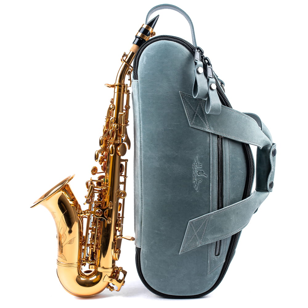 Curved Soprano Saxophone Gig Bag | Crazy Horse Leather