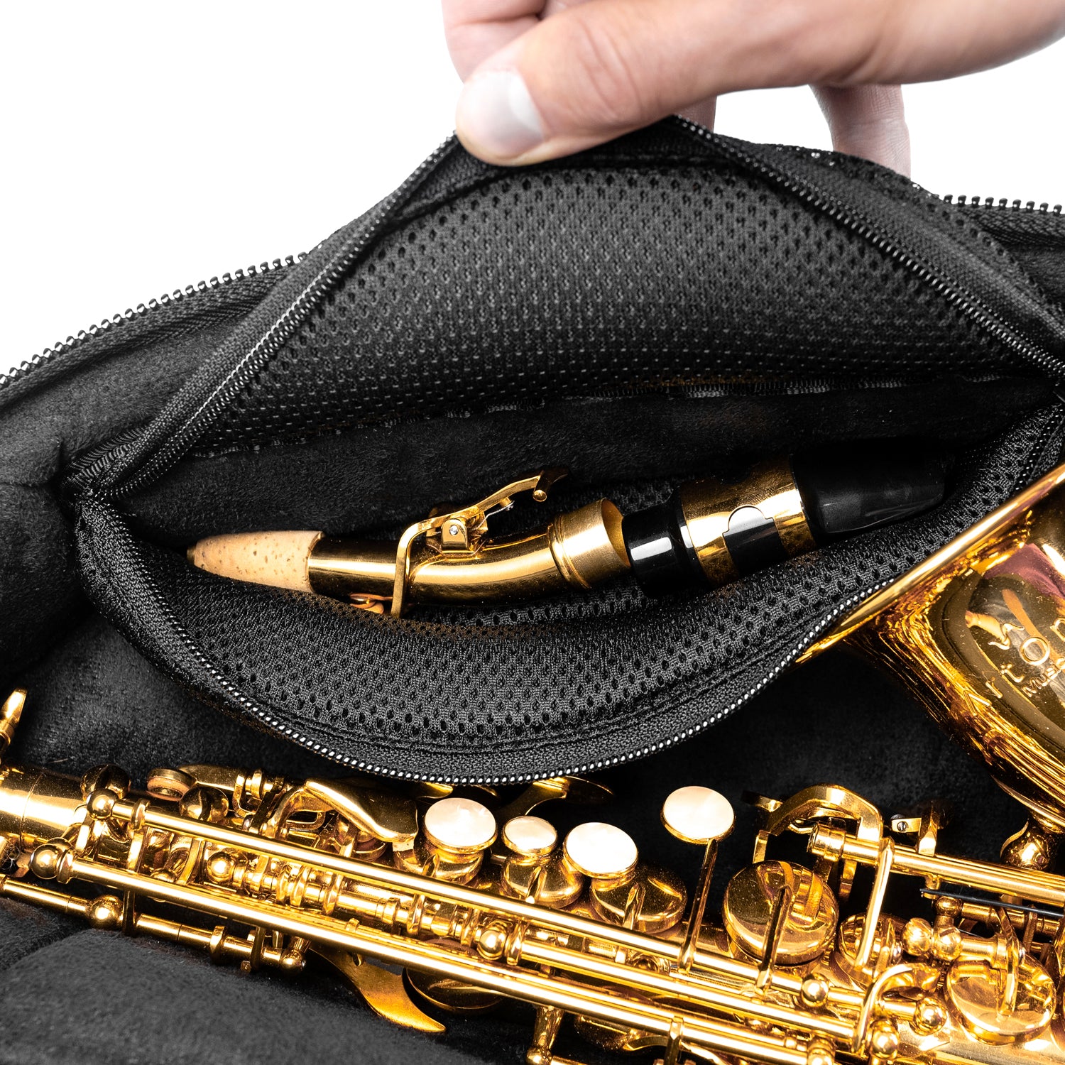 Curved Soprano Saxophone Gig Bag | Detroit Leather