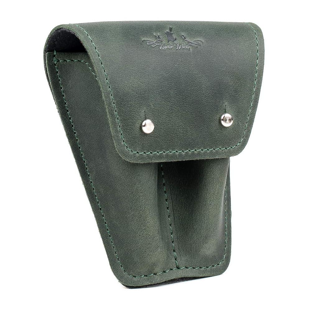 Double Trumpet Mouthpiece Pouch | Crazy Horse Leather