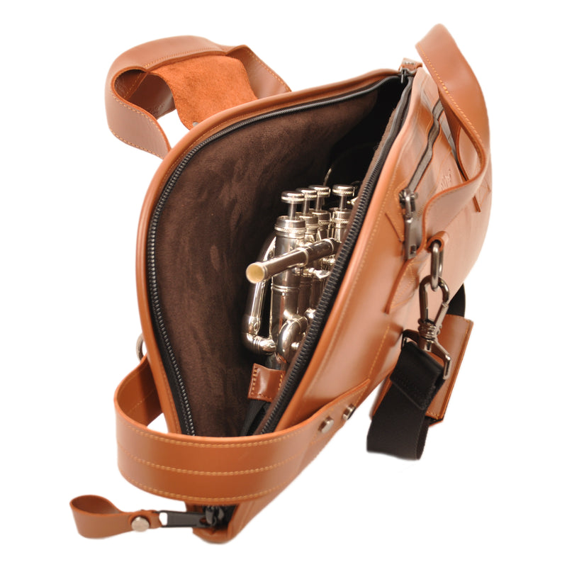 Luxury Leather Cornet Gig Bag