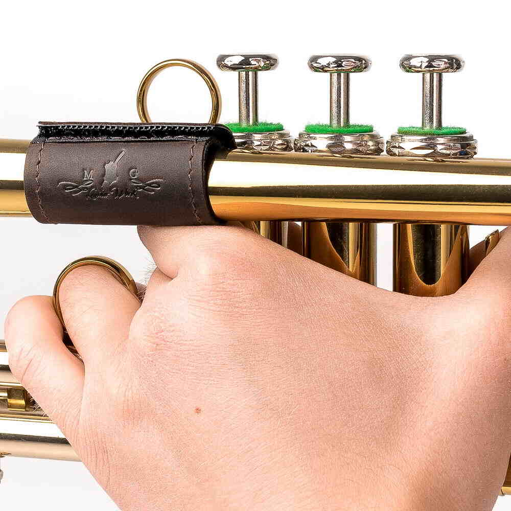 Trumpet Finger Saver | Crazy Horse Leather