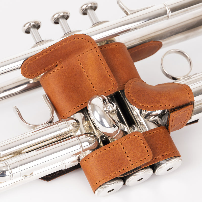 MG Leather Work Adjustable Trumpet Valve Guard