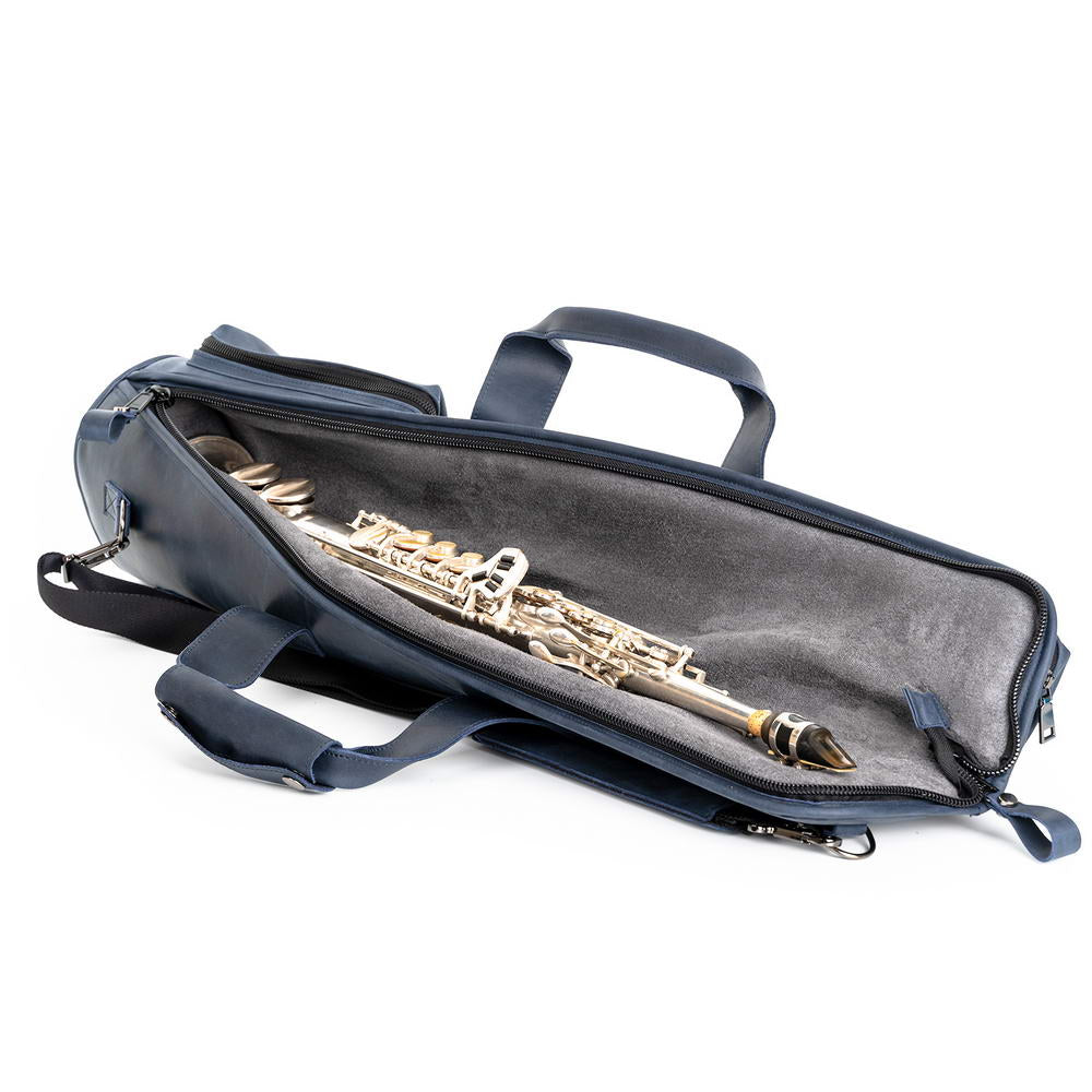 Straight Soprano Saxophone Gig Bag Crazy Horse Leather
