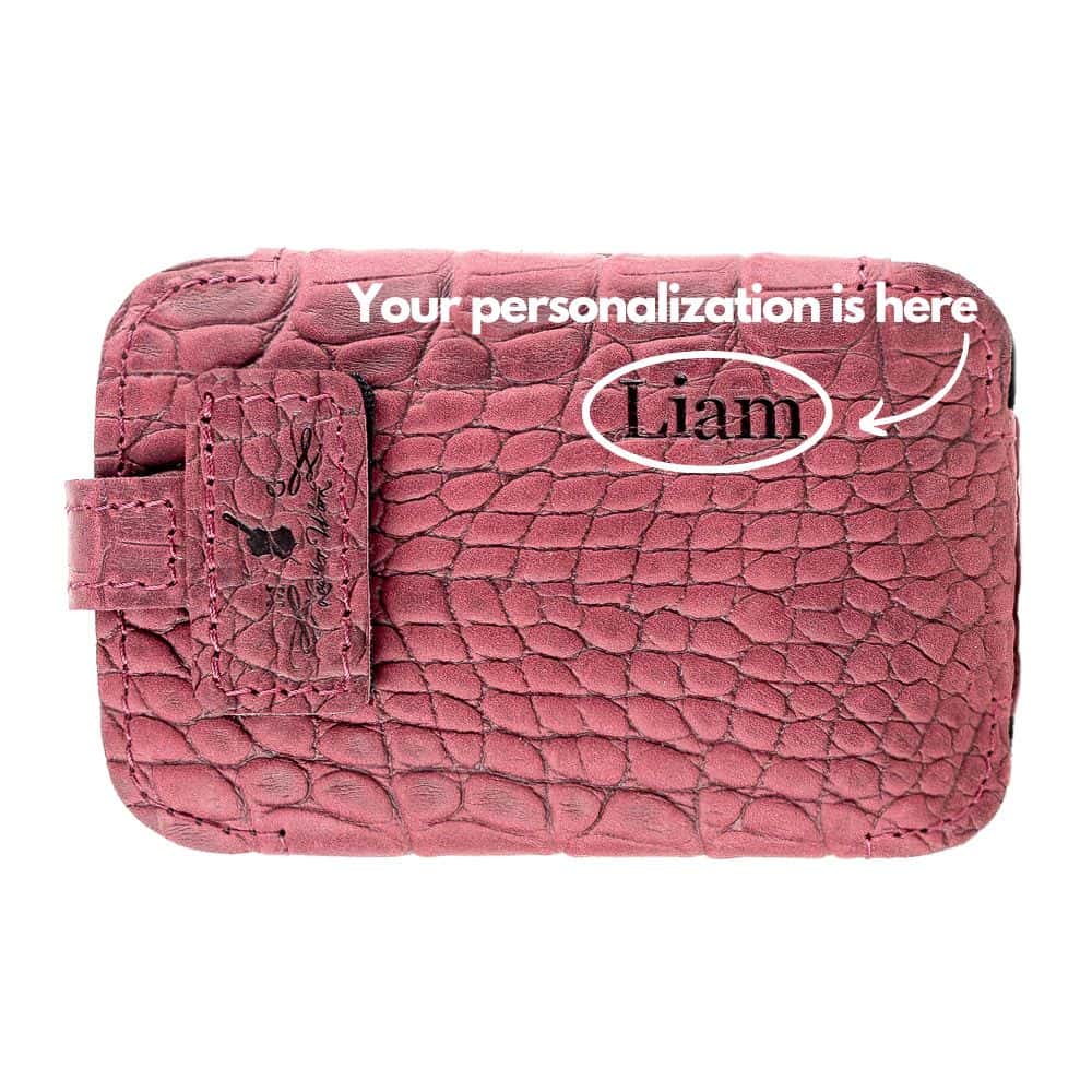 Saxophone Wireless Transmitter Pouch – Soprano, Alto, Tenor, Baritone | Reptile Leather