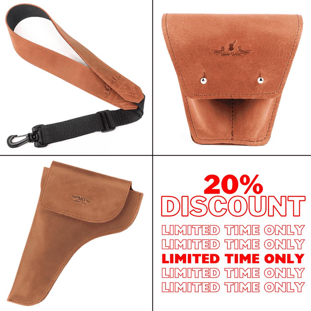 Set 3 in 1 Saxophone Neck Strap (Alto/Tenor/Soprano), Alto/Tenor Neck Pouch & Double Mouthpiece Pouch