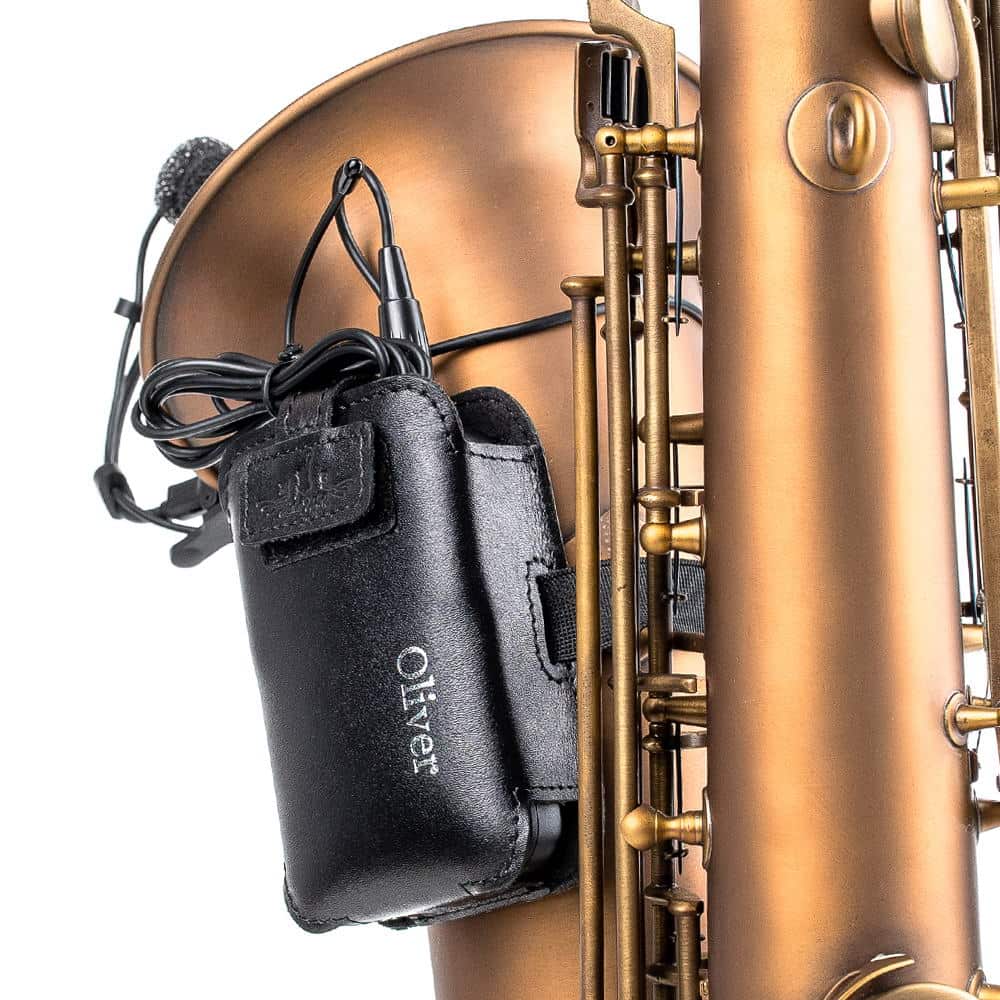 Saxophone Wireless Transmitter Pouch – Soprano, Alto, Tenor, Baritone | Detroit Leather