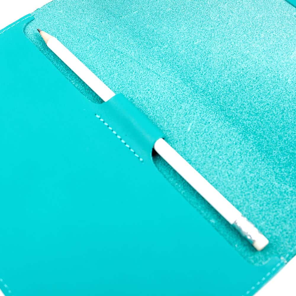 Tiffany A5 Leather Notebook With Pencil Holder