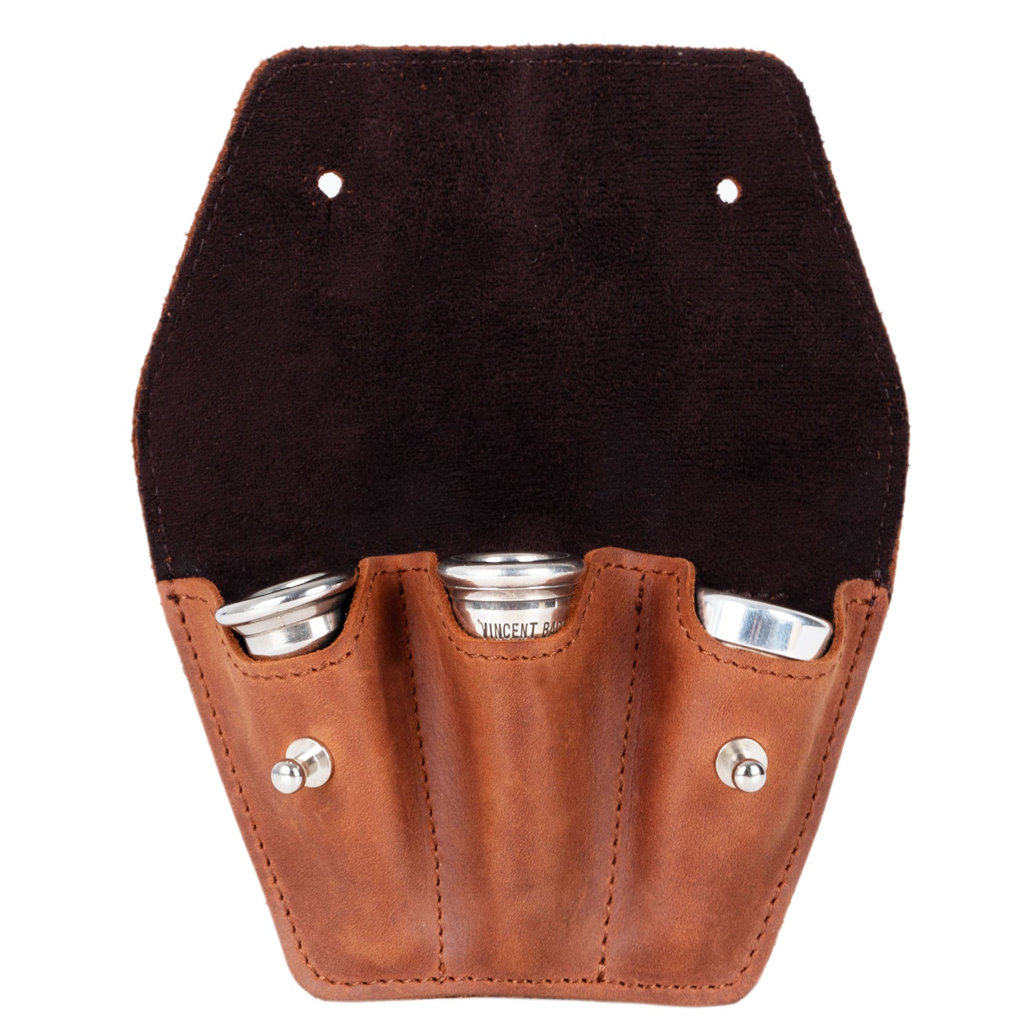 Triple French Horn Mouthpiece Pouch | Crazy Horse Leather