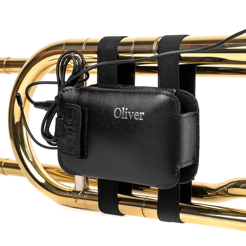 Trombone Wireless Microphone Transmitter Pouch | Detroit Leather