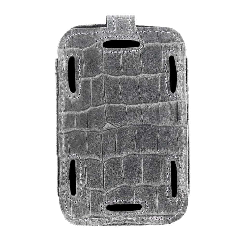 Trombone Microphone Transmitter Holder Grey Reptile - Back View