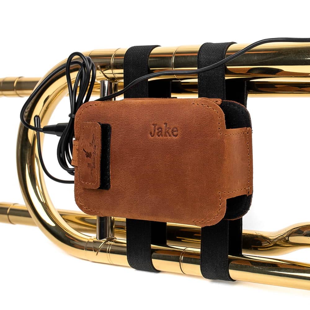 Trombone Wireless Microphone Transmitter Pouch | Crazy Horse Leather