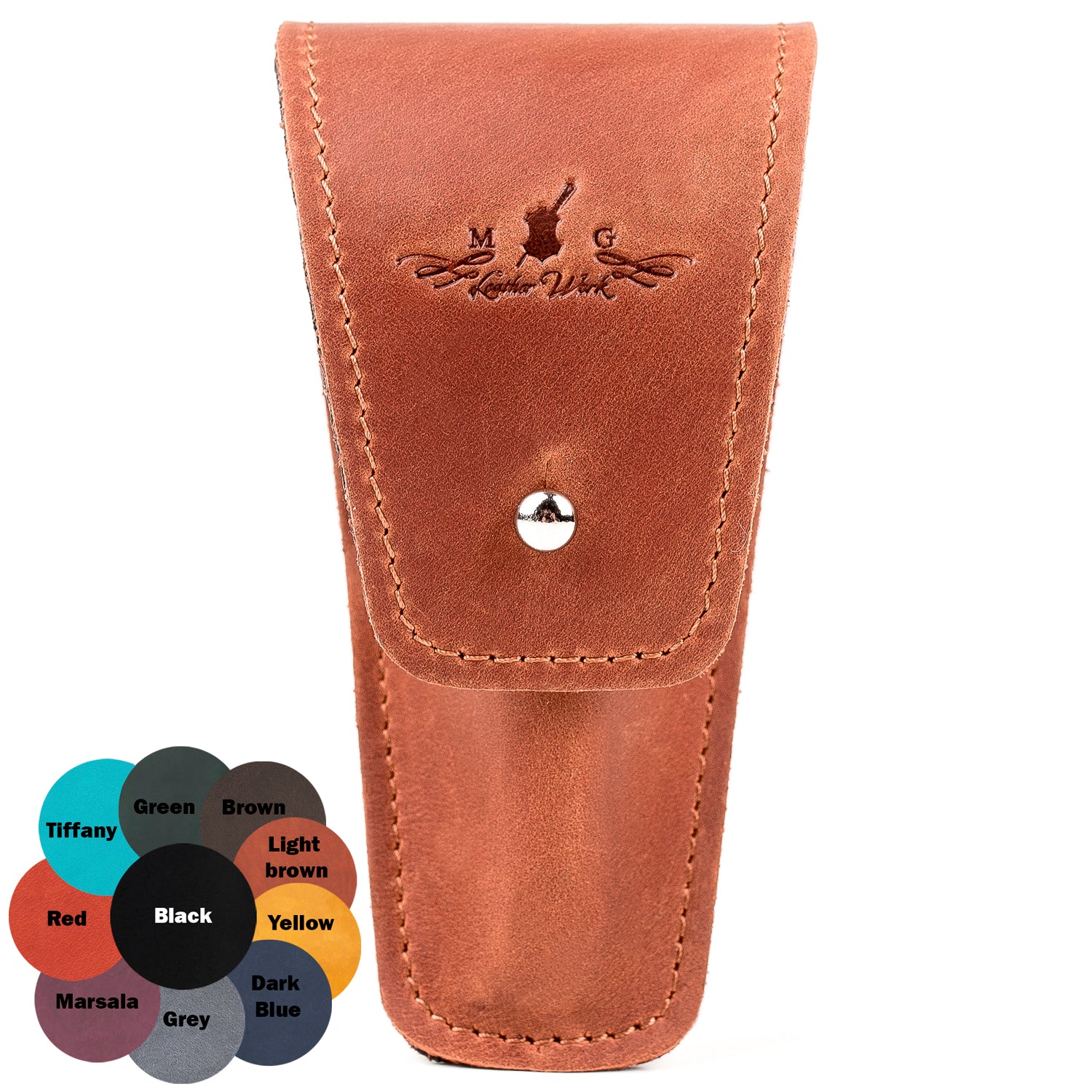 Single Trombone/Euphonium Mouthpiece Pouch | Crazy Horse Leather