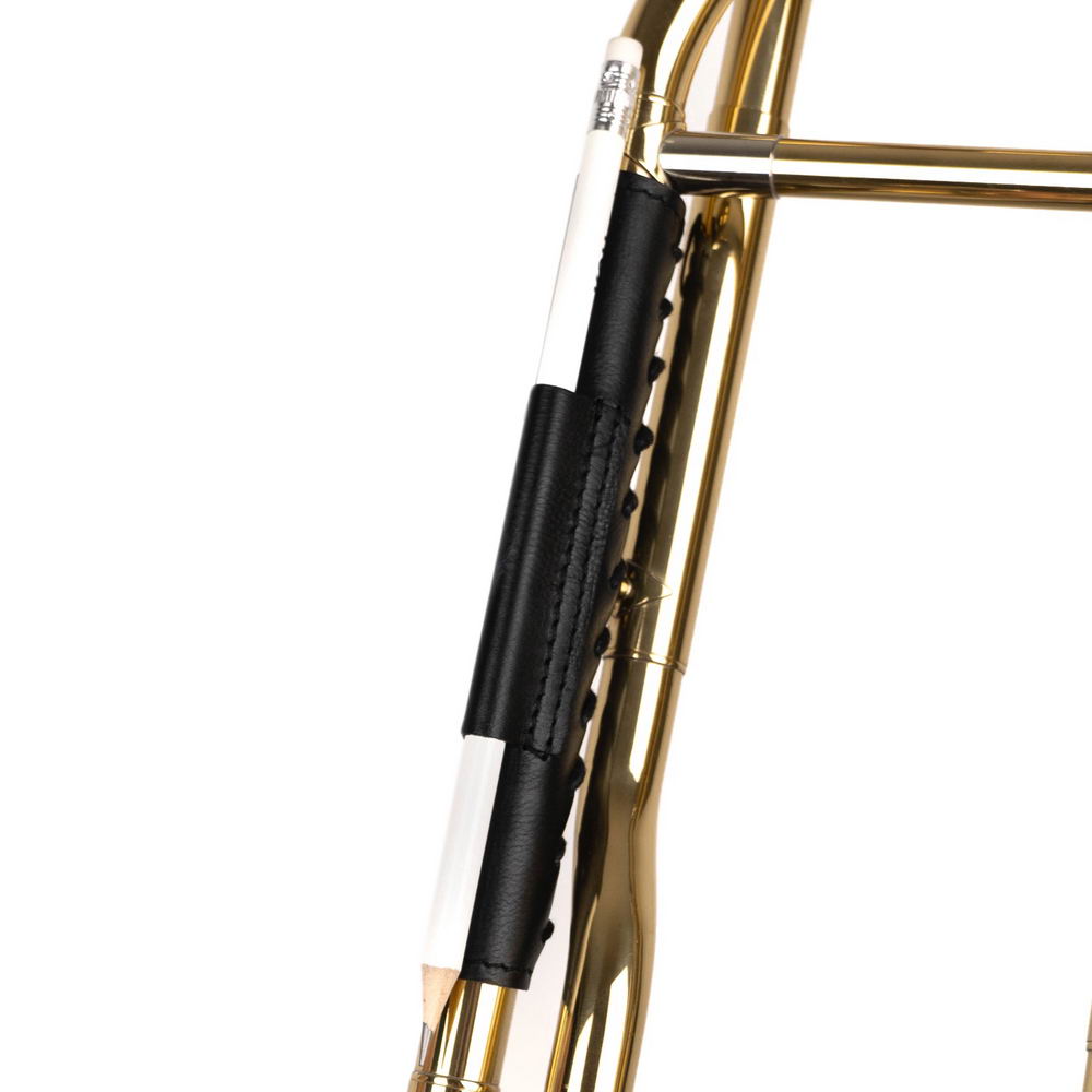 Trombone Neck Guard with Pencil Holder | Capra Leather